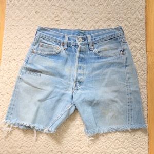 Distressed Levi’s Denim Shorts